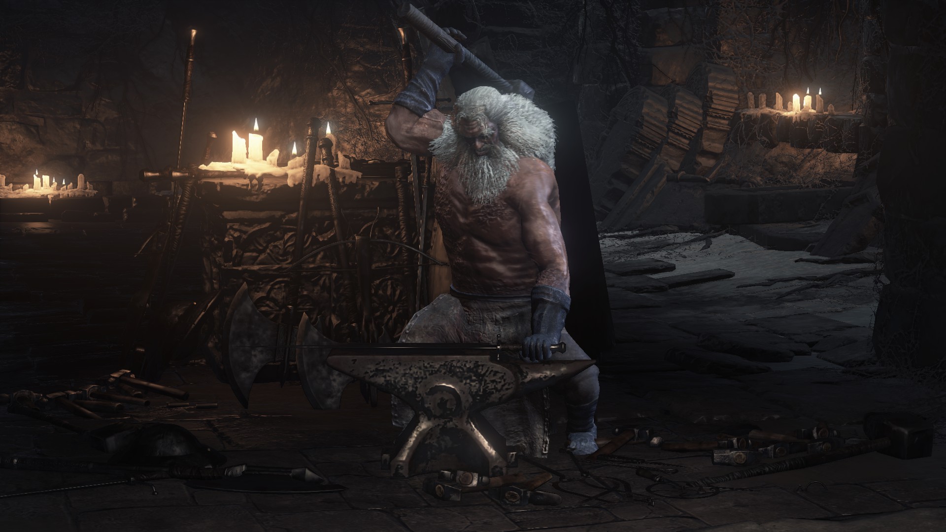 Andre, nuestro herrero de confianza.