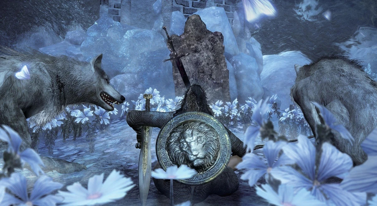 Guardián de Tumbas del Campeón y Gran Lobo Guardián de Tumbas