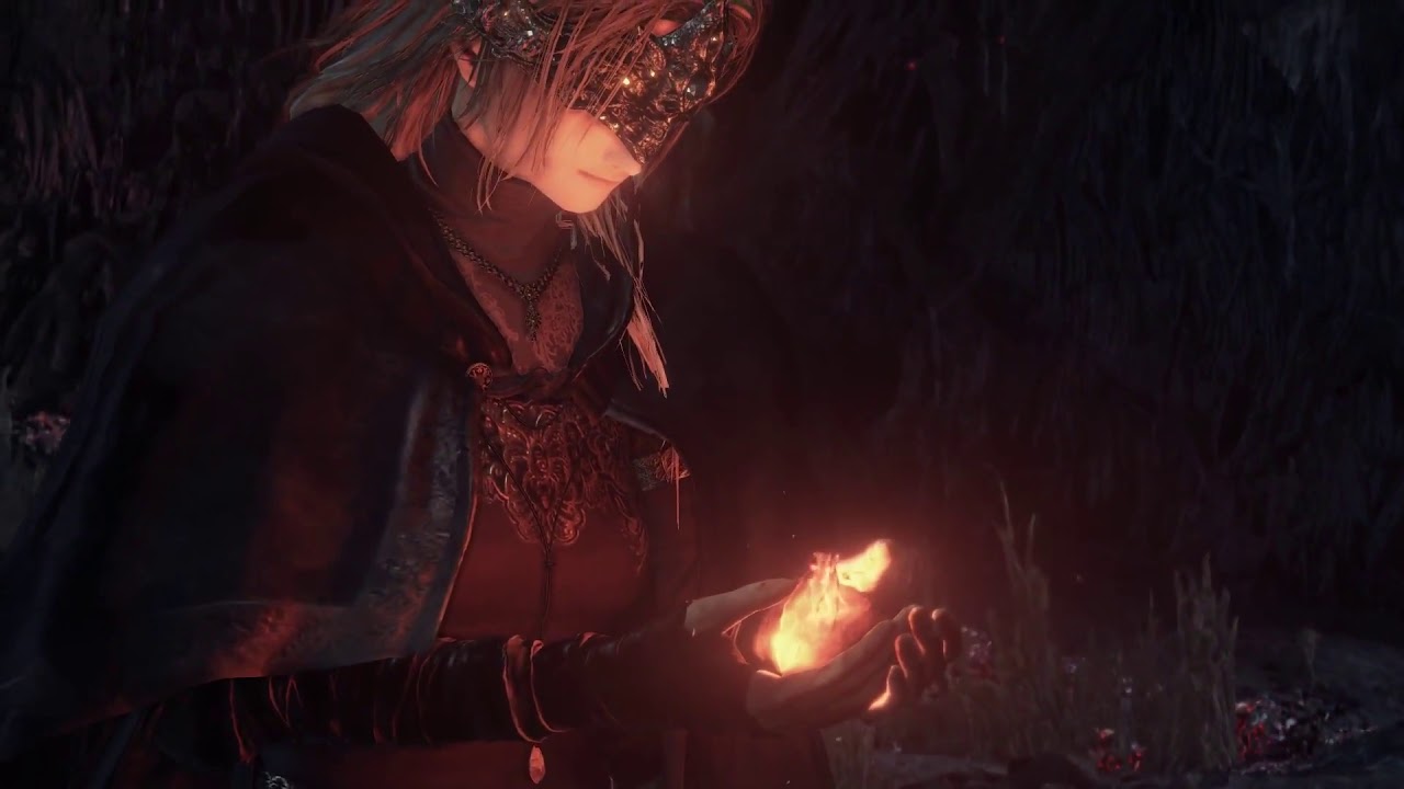 La Guardiana de Fuego, absorbiendo la Llama en su pecho.